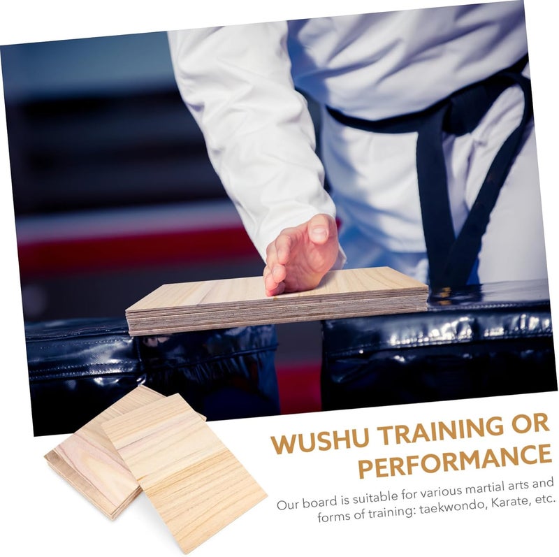 Veemoon 10PCS Karate Breaking Boards,Taekwondo Boards Karate Martial Arts Boards for Adult Taekwondo Performing Training Practice Accessory - 0.6cm - Image 5